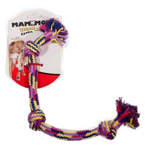 MAMMOTH FLOSSY Braidys Rope Bone 3 knot Sm 15"