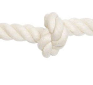 MAMMOTH FLOSSY SM White 3 KnotTug