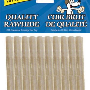 BURGHAM Packged Pressed Rawhide Stick 10pk 5in