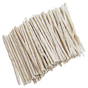 BURGHAM WHITE Rawhide Sticks 5 in (100)