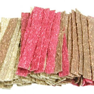 BURGHAM Rawhide Munchy Flat Strips 6.5 in (100)