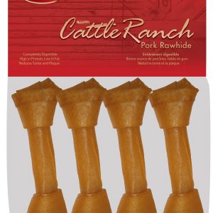 BURGHAM Packaged Porkhide Bone 4 pk 4 in