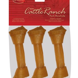 BURGHAM Packaged Porkhide Bone 3 pk 6 in
