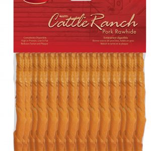 BURGHAM Pork Twist Stick 25 pk 5in x 7mm