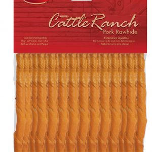 BURGHAM Pork Twist Stick 25 pk 5in x 7mm