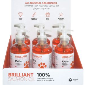 BRILLIANT Salmon Oil 300ml Counter Display - 6pcs