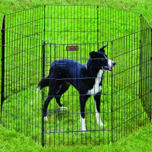 TUFF TX36 Black ExPen with Door