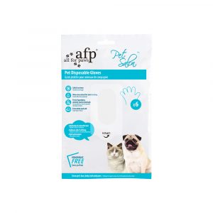ALL FOR PAWS Pet Salon Pet Disposable Grooming Glove 6Pk