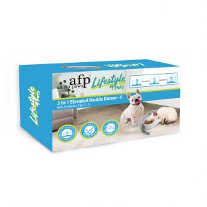 ALL FOR PAWS Lifestyle 4 Pets 3n1 Elevated Double Dinner S