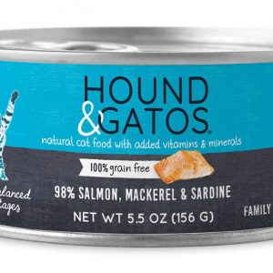 HOUND & GATOS Cat Salmon/Mackerel/Sardine - 5.5oz (24)