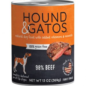 HOUND & GATOS Dog Beef - 13oz (12)