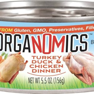 OrgaNOMics Duck Turkey & Chicken Dinner for Cats 5.5 oz (24)