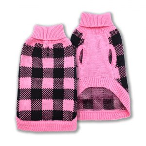 DOGGIE-Q Double Knit Lumber Jacket - Pink 8"