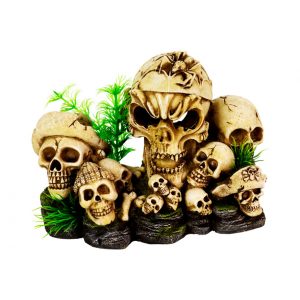 AQUA-FIT Polyresin Skull Pile 8x4.5x5.5"