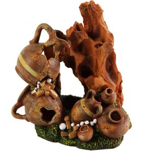 AQUA-FIT Polyresin Barrel Mountain Ornament 5x4x6"