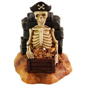 AQUA-FIT Polyresin Pirate Skeleton 3.5x3.5x4.5"