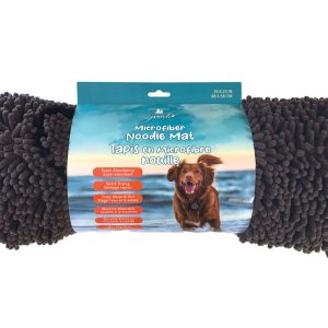 PAMPERED POOCH Microfibre Noodle Mat Brown Large