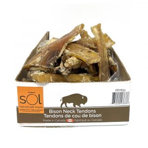 *TEMP DISC* sōl Bison Neck Tendons- Bulk - 1.5 kg approx 18 pcs.