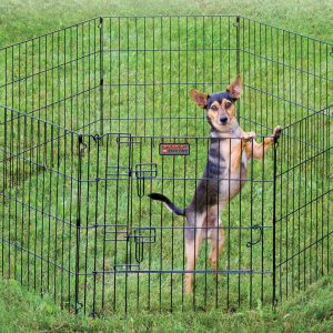 TUFF TX24 Black ExPen with Door