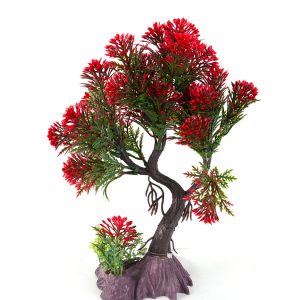 AQUA-FIT Red Pine Bonsai Plastic Plant 8"