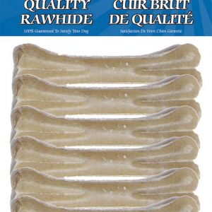 BURGHAM Packaged Pressed Rawhide Bone 6pk 6.5in