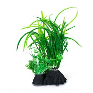 AQUA-FIT Small Grass Plastic Plant 7"