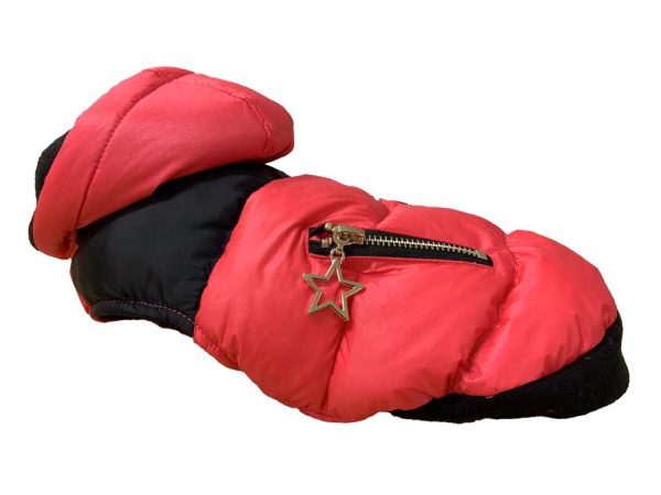 DOGGIE-Q Puffy Jacket Red 16"