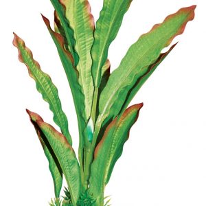 AQUA-FIT Silk Plant w/ Gravel Base - Green 8in