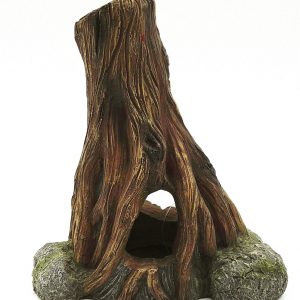 AQUA-FIT Polyresin Tree Stump 4x6x7in