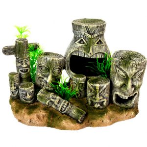 AQUA-FIT Polyresin Tiki Guffaw 8x5x5"