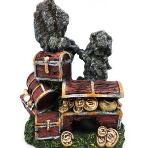 AQUA-FIT Polyresin Treasure Box Mountain 5x4x6"