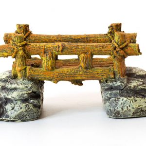 AQUA-FIT Polyresin Timber Bridge 4.5x2x2"