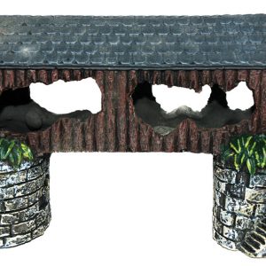 AQUA-FIT Polyresin Covered Bridge Medium 9x3x4.5in