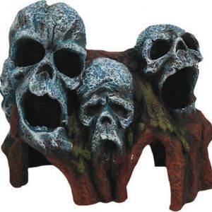 AQUA-FIT Polyresin Tree Root Skulls 7x4x6in