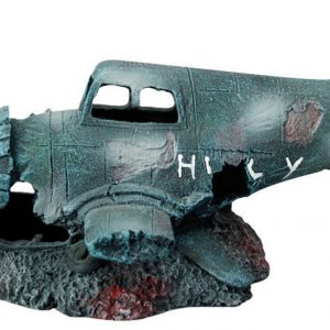 AQUA-FIT Polyresin Sunken Fighter Plane 12x6x6