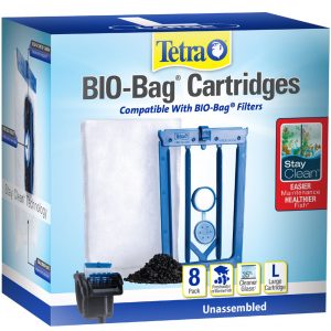 TETRA WHISPER StayClean Bio-Bag Cartridge LG, 8 pk
