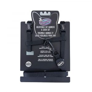 SIMONS Adjustable Nylon Harness/Leash Black M