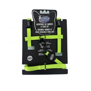 SIMONS Adjustable Nylon Harness/Leash Green M