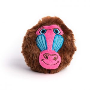 FABDOG Faball Squeakey Dog Toy - Baboon S