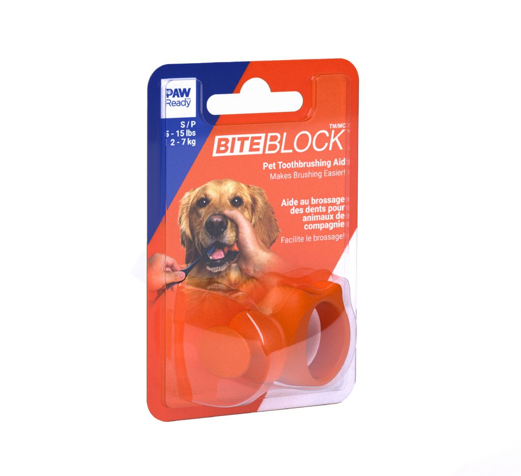 Paw Ready Biteblock - Orange Small