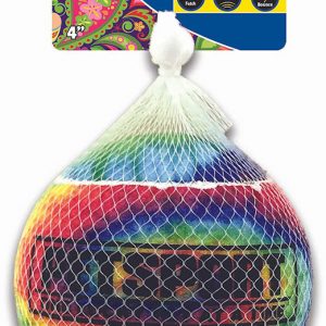 PETSPORT Tie Dye Squeak Ball 1pk 4"