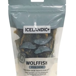 ICELANDIC+ Fish Treat Wolffish Skin Stick Chews 3.0 oz