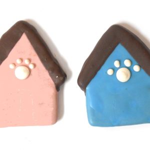 CLAUDIAS Dog House with Paw Print - Assorted /12