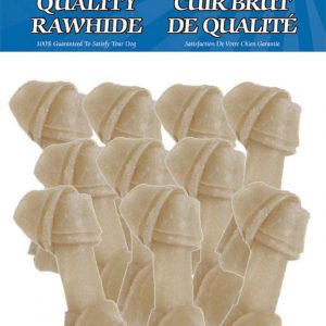 BURGHAM Packaged Rawhide Bone 10pk 4.5in