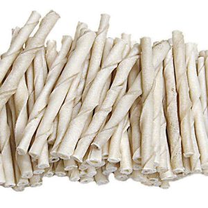 BURGHAM WHITE Rawhide Sticks 5 in (100)