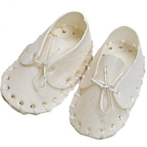 BURGHAM WHITE Rawhide Shoe 5.5 in (20)