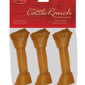 BURGHAM Packaged Porkhide Bone 3 pk 6 in