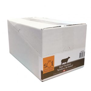 sōl Beef Tendons - Bulk - 1 kg approx 75 pcs.