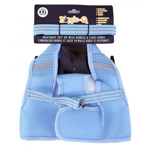 DOGGIE-Q Mesh Dog Harness/Leash combo BL XXL