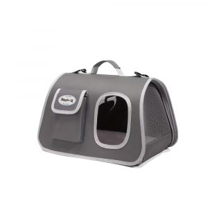 DOGGIE-Q Window Pet Carrier Grey 42x26x26cm